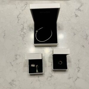 Pandora Silver Bracelet with Charms